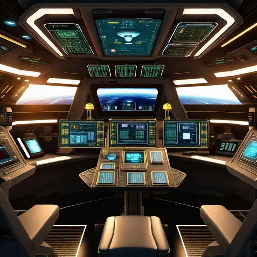 Prompt: An inside view of the USS Enterprise Spaceship, hyper-detailed {ultra-detailed: ((the main digital interface of command)), 
((the control panel device)), 
((the boardscreen)), (LCD units), ((high tech equipment)), ((engine room)), (high tech design 3D, 4D)}
Unreal Engine 5, Octane 3D HDR, Behance 4D Cinema, CryEngine, Ultra HD 1024K, flawless geometry, perfect image composition, wide-angle View, depth increase, zoom out, lineart, volumetric triadic chromatic, futuristic design, Sci-Fi style, digital art masterpiece, tech design high-detailed characteristics: {(harmony), (clarity), (high contrast), (order), (proportions), (symmetry), (axis), (rhythm), (hierarchy), (balance), (aesthetics), (datum)}.
