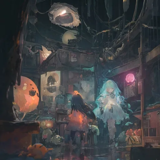 Prompt: ((2)), (By studio ghibli), (alien girl, peach pink hair, pastelgreen eyes, neon ribbon on the hair, white spacesuits), (convenience store), (navigation), (Keycap), (pressure), (glance), (paint brush), (number), (unnamed: 1.2), (gingerbread house), (scissors), (truth), (spotlight), (calendar), (prism), (horse), (ventilation), (cooling fan), (masquerade), (pieces), (leakage), (Boring), (precious), (antenna), (silkworm), (interlude: 1.2), (bus stop), (deserted), (mascot), (robotic), (warmth), (stroll), (grandiose), (signs), (Loli), (Box of horror), (radish), (angry), (truck driver), (traffic congestion), (honking), (mature language), (speech bubble), (orayo), (vortex), (wants to know), (intersect), (cracked eggs), (magical girls), (radioactive), (cooling), (clay pot), (wishes), (rust), (I), (shift), (Rollarcoaster), (skyscraper), (rain), (crowd), (catalyst), (fog), (sea), (wave), (north: 1.2), (blackhole), (zeal), (blind), (shrine), (balloon), (slime), (float),  (doors), (chinese lantern), (crystal), (Grid: 1.2), (blur: 1.2), (calla lily: 1.2), (goldfish: 1.2), (reflection: 1.2), (blink: 1.2), (mona: 1.2), (abstract: 1.5), (react: 1.2), (invertebrate: 1.2), (confusion: 1.2), (only fake realistic graphic engine), (ink art), (cinematic lighting), ((0)), (pedal), (seek), (encounter), (wheel), (another), (flow), (reconstructing), (maple: 1.2), (blend), (Cinderella), (indigo), (observer), (effect), (octave), (okra), (altitude), (that day), (cue), (ecstatic), (corruption: 1.2), (boundaries), (base), (between sheets), (sunbeam), (vital), (magnet), (cascade), (exhale), (dew point)