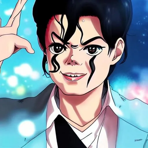 A realistic Anime Michael Jackson!!!, || VERY ANIME, | Stable Diffusion