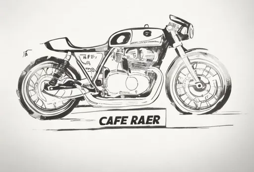 Prompt: Cafe racer