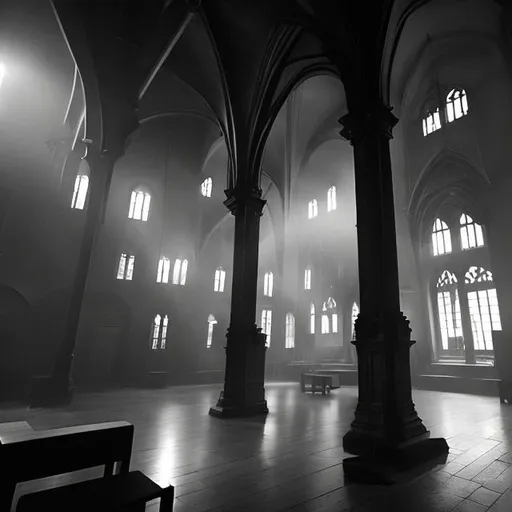 Prompt: Arras Gothic Hostel Smog Dark ambient 
