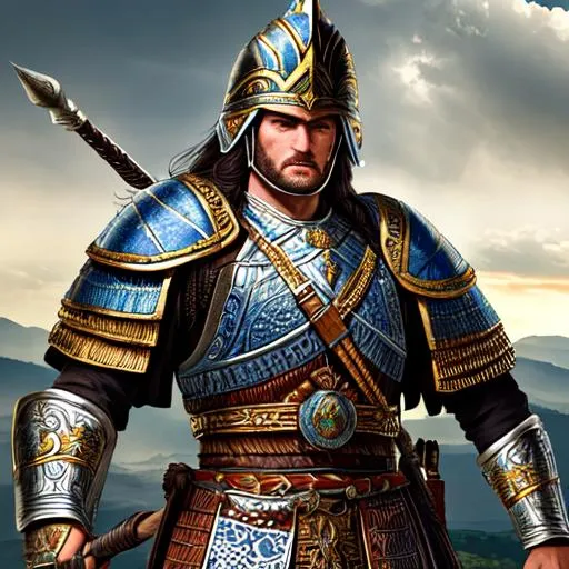 Prompt: bosnia and herzegovina Warrior from Srednji Vakuf  , insanely detailed, Full HD, highly detailed, full body, perfect composition, complex intricate detail and quality.
