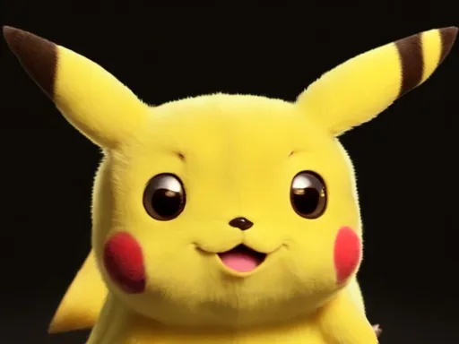 Prompt: Pikachu face