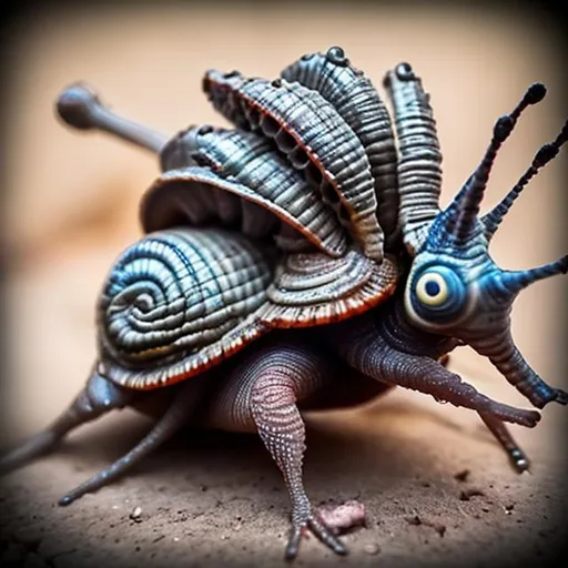 Prompt: Snail Warrior 