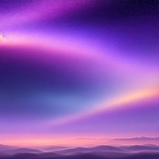 Prompt: sky purple,shades of purple, flecks of golden, illustration, UHD, 4K