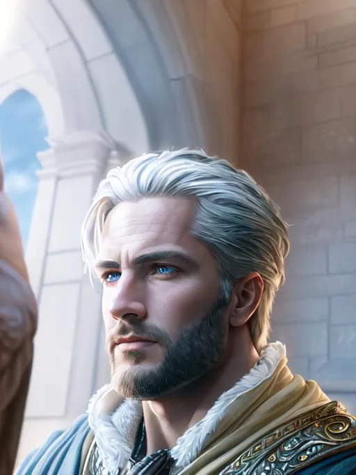 Prompt: UHD, 8k, high quality, ultra quality, cinematic lighting, special effects, hyper realism, hyper realistic, Very detailed, high detailed face, high detailed eyes, medieval, fantasy, man, gorgeous, strong man, fitness, wizard, robes