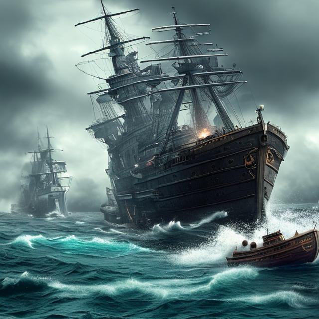 Ships sinking OpenArt