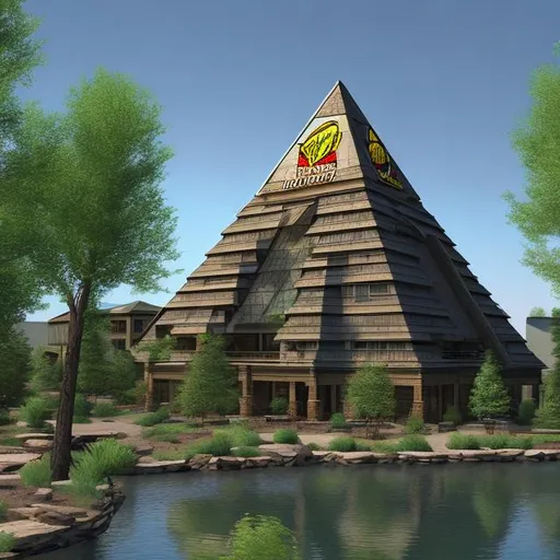 Realistic Bass Pro Shops Megastore Pyramid Outdoor View Openart