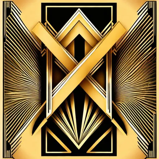 Prompt: X in art deco style