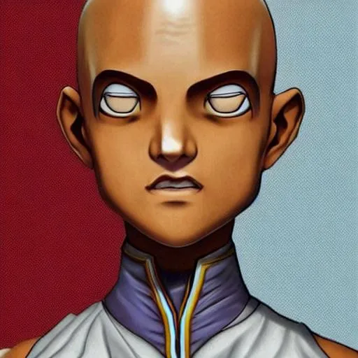 Prompt: highly detailed hyperrealistic aang