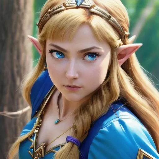 Princess Zelda, action scene, 8k, High detail RAW co... | OpenArt