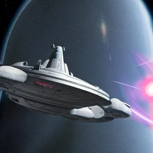 A starship that is a mix of Star Trek and Star Wars... | OpenArt