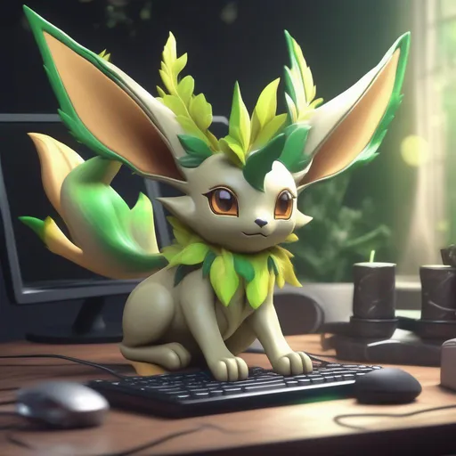 Prompt: anime style leafeon gaming on a PC, detailed, perfect composition, hyperrealistic, super detailed, 8k, high quality, trending art, trending on artstation, sharp focus, studio photo, intricate details, highly detailed
 
