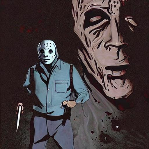 michael myers vs jason vorhees | OpenArt