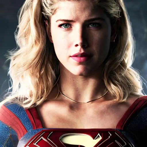 Prompt: emily bett rickards as supergirl