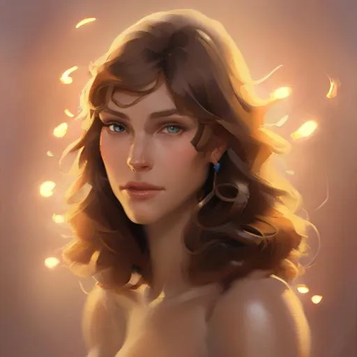 Prompt: I have chocolate brown hair that goes all the way down to my bottom, hazel brown eyes and light 
 brown skin extremely detailed, realistic. Krenz Cushart + loish +gaston bussiere +craig mullins, j. c. leyendecker +Artgerm, oil painting texture oil painting effect Krenz Cushart + loish +gaston bussiere +craig mullins, j. c. leyendecker +Artgerm, oil painting texture.