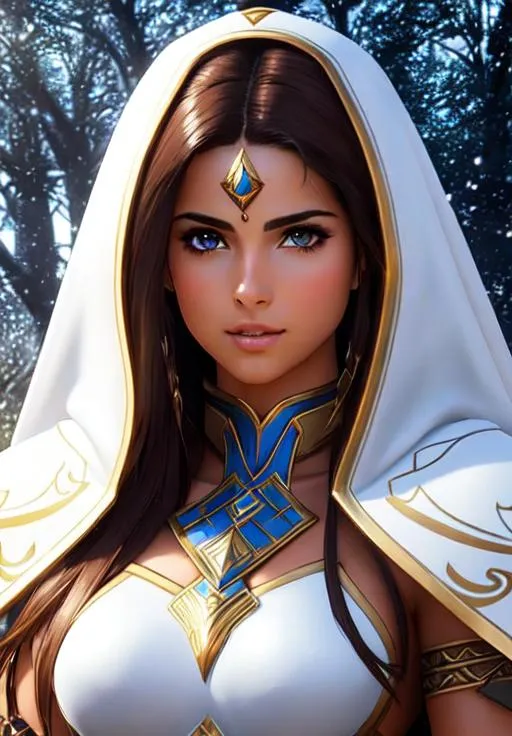 Prompt: an attractive Naomi Scott from Shining Force, toned warrior wearing white dragoon artifact gear, determined, fierce, hero, dirty, cloak, dramatic in a field with ultra realistic Brown hair and Ultra realistic eyes, realistic tan complexion , beautiful body, muscular body, fantasy character portrait, ultra realistic, concept art, intricate details, studio lighting, symmetrical, ideal human, ultra details, super detailed, 64k, detailed body, full body, looking into the camera smooth, sharp, focus; illustration, golden ratio. By Ilya Kuvshinov 
