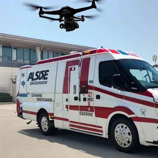 Prompt: Ambulance Drones