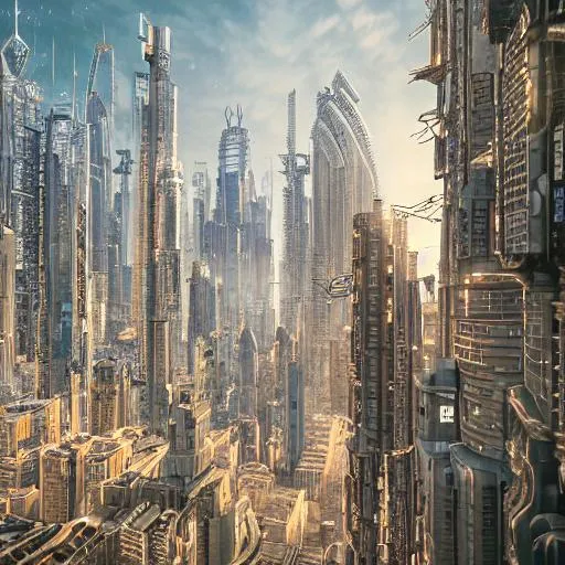 Year 2820 , Futur city , 32k full , insane details,... | OpenArt