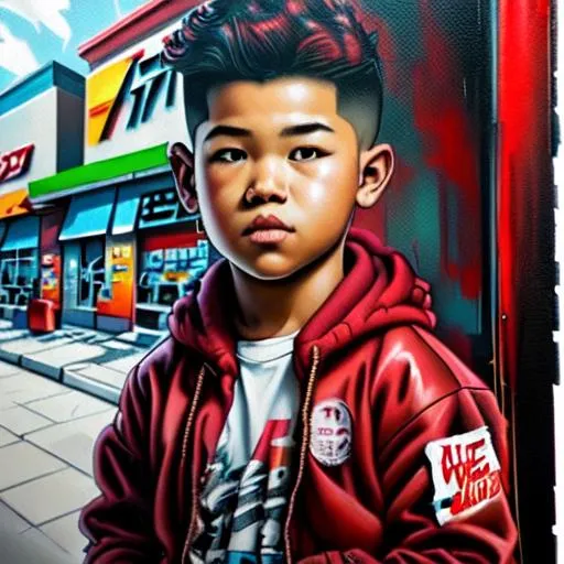 Prompt: {{{{highest quality concept art masterpiece}}}} , boy inside a 7/11 convenience store. drink aisle in the style of 90's, photorealistic face, curl burgundy hair, digital painting, artstation, illustration, concept art, smooth, sharp focus, {{hyperrealistic intricate perfect red long hair}} and {{hyperrealistic perfect clear bright green eyes}} soft skin and red blush cheeks and smile, epic fantasy, perfect anatomy in perfect composition approaching perfection, hyperrealistic intricate mirrored room in background, cinematic volumetric dramatic dramatic studio 3d glamour lighting, backlit backlight, 128k UHD HDR HD, professional long shot photography, unreal engine octane render trending on artstation, sharp focus, occlusion, centered, symmetry, ultimate, shadows, highlights, contrast