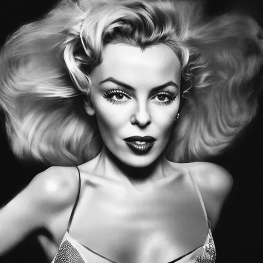 Prompt: Kylie Minogue as Marilyn Monroe