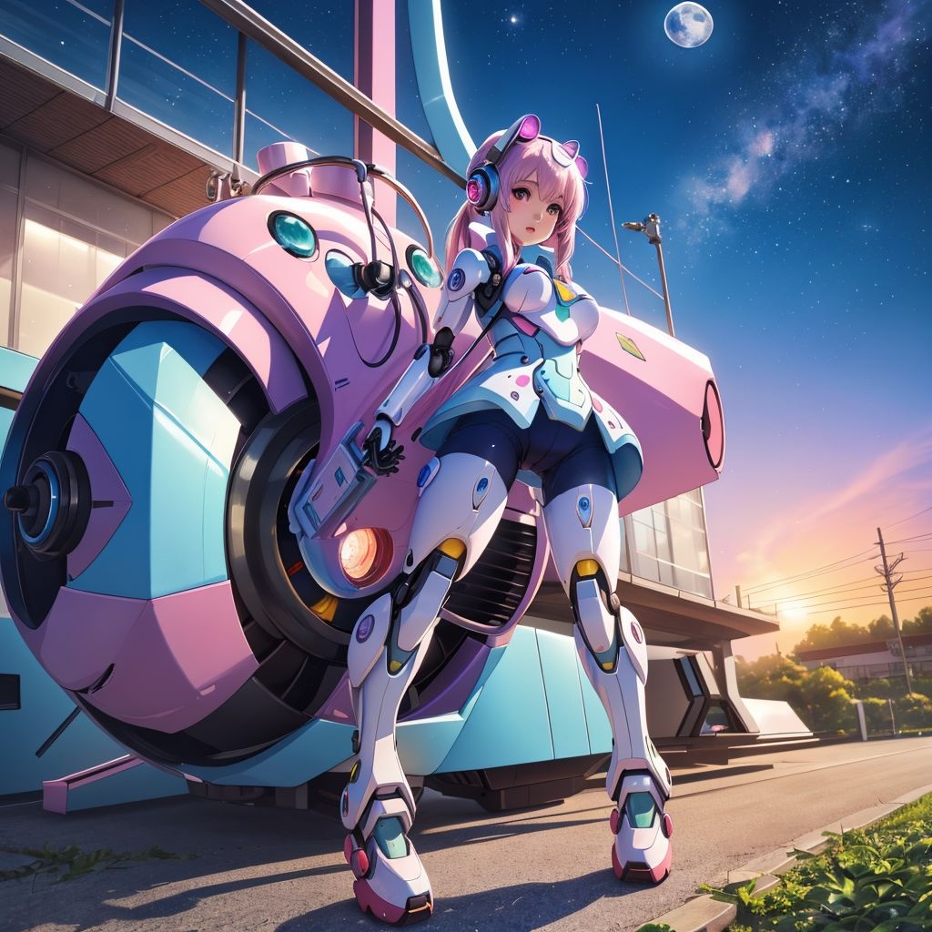 Anime cute kawaii robot #aiart #stable-diffusion #sd...