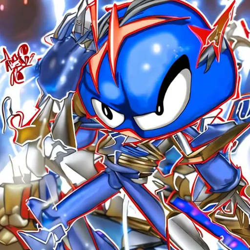 Prompt: Metal Sonic birthday Party