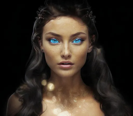 Prompt:  beautiful girl with blue eyes, godess isis-aphrodite::natural lighting, identical eyes, beautiful eyes medium shot, slender symmetrical face and body, hyper-detailed, single face, insanely detailed and intricate, 4K, 8K, photorealistic, photorealistic model, model face, photorealistic model face, photorealistic skin, black long hair with long locks, blue eyes, pale skin, close up, polaroid, iphone x, portrait, smooth skin, soft skin, photo, photograph, highly detailed, studio lighting, PROFESSIONAL, smooth skin,