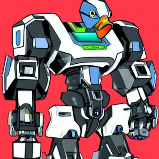 Prompt: Mecha duck