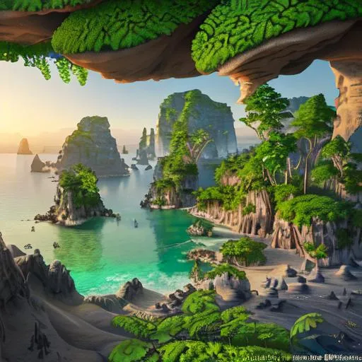 Prompt: Scenary of film National Geography, metal shell crab character ,Zahara, clouse-up,
 hyperrealistic, photorealistic, ultra-detailed, intricate details, unreal engine, octane render, bioma of sand, cavern in the sand   and amazing landscape ,rocks and gigant green fern, 4k. A vine covered tutor in the style of alexander jansson and gediminas pranckevicius mystical, magical, bloosom, volumetric lighting.