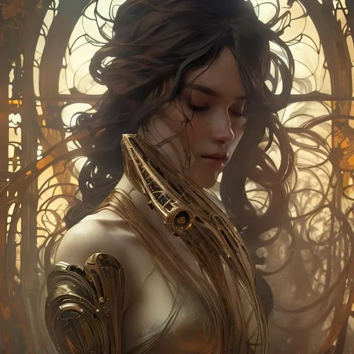 Prompt: "this human has no soul, cinematic shot, 8 k, art by artgerm and greg rutkowski and alphonse mucha"