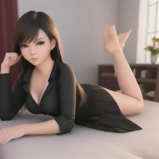 Prompt: 3d, hot girl, bed, full body,latina, dress, young,school



