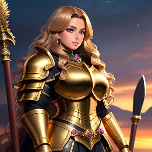 Prompt: {{{{highest quality concept art masterpiece}}}} oil painting, fantasy {{visible textured brush strokes}}, Full Body hyperrealistic intricate perfect full body of tanned attractive cute gorgeous beautiful stunning feminine 24 years old anime like gold dwarf woman knight preparing for battle, {{hyperrealistic intricate Wavy lob cut, brown beautiful hair}} and {{hyperrealistic perfect clear blue eyes}} and hyperrealistic intricate perfect seductive attractive cute gorgeous beautiful stunning feminine face wearing {{hyperrealistic intricate adventurer's gear outfit}} soft skin and light blue blush cheeks and scary sadistic mad, face perfect anatomy, perfect composition approaching perfection, hyperrealistic intricate, standing in front of a waterfall, anime vibes, fantasy, cinematic volumetric dramatic dramatic studio 3d glamour lighting, backlit backlight, 128k UHD HDR HD, professional long shot photography, unreal engine octane render trending on artstation, triadic colors, sharp focus, occlusion, centered, symmetry, ultimate, shadows, highlights, contrast, 
