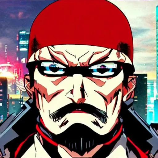 Prompt: Cyberpunk Anime Lenin