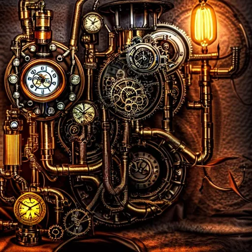 Prompt: steampunk 4k HDR