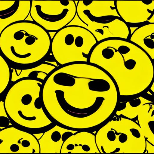 smiley acid yellow background | OpenArt