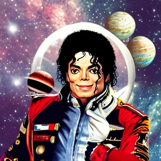 Michael Jackson in space | OpenArt