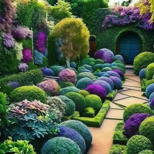 Prompt: A beautiful garden infinite in portance, limitless beautiful. Secret, mystical and surreal