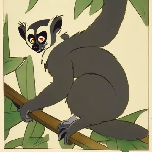 Prompt: Lemur Drawn by Tex Avery, Vintage
Cel Animated, 1940s