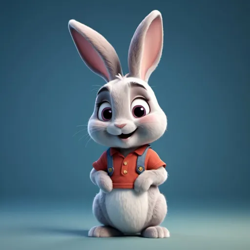 Prompt: Disney pixar rabbit, 3d render style,, cinematic colors, cute