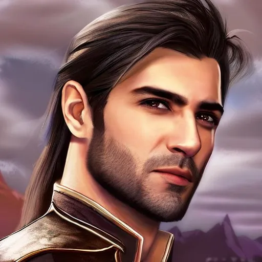 Prompt: Male Elf, Rogue, black hair short, brown eyes, DnD, fantasy setting, photo realistic

