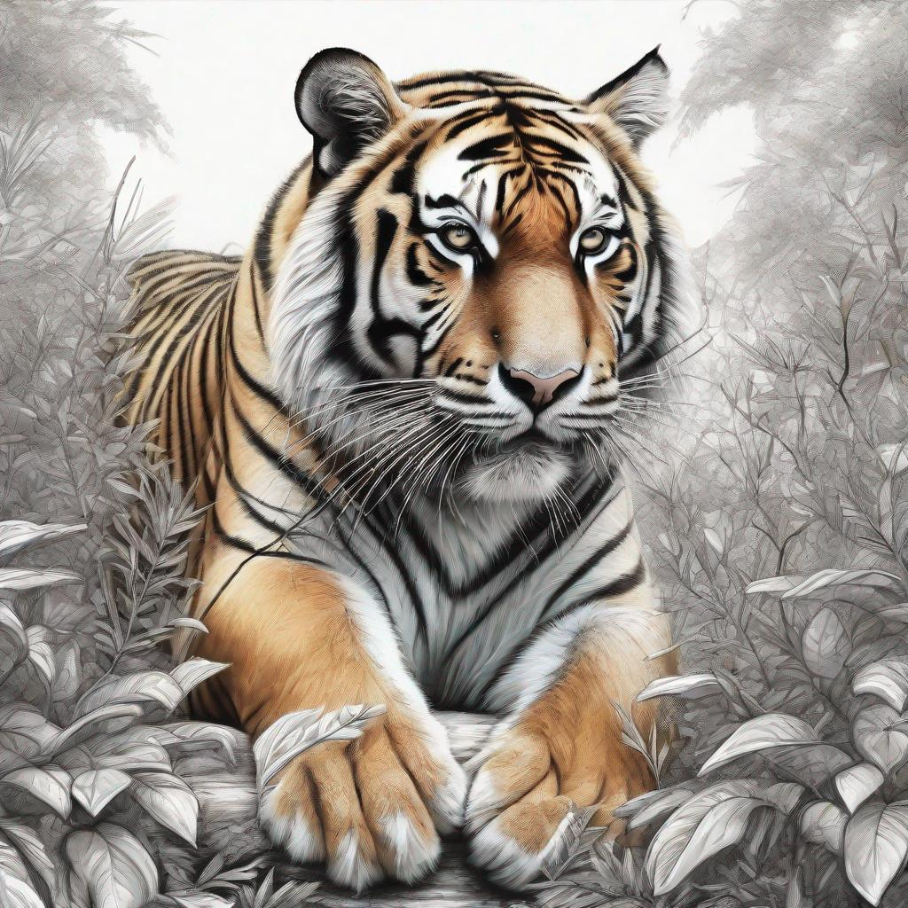 20+ Realistic Tiger Drawing Stock Illustrations, Royalty-Free Vector  Graphics & Clip Art - iStock