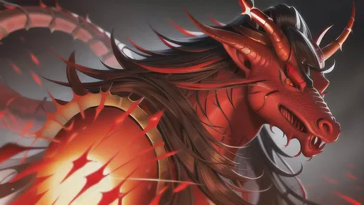 Prompt: Horned Red Dragon, Red Skin and eyes, Black markings on his face, Black horns with red tips,  Photorealistic, Intricately Detailed, Hyper Detailed, Hyper Realistic, Volumetric Lighting, Beautiful coloring and face detail, Rifts Savage Worlds Inspired