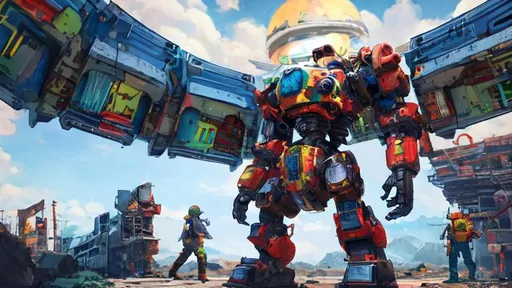 Prompt: Weird colorful teddy bears, nuclear wasteland, assembly line, cloning, mech, guns, hyper detailed, very colorful 