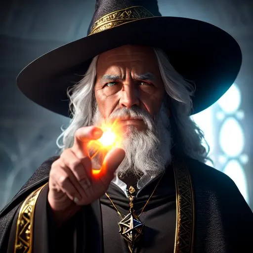 Prompt: A Wizard doing black magic, Highly Detailed, Hyperrealistic, sharp focus, Professional, UHD, HDR, 8K, Render, HD, Trending on ArtStation, Dark, Front view, Canon, 24mm, Sun rays, Grim, Bored, 
