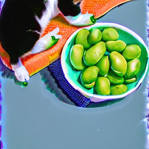 cat eating lima beans and me OpenArt