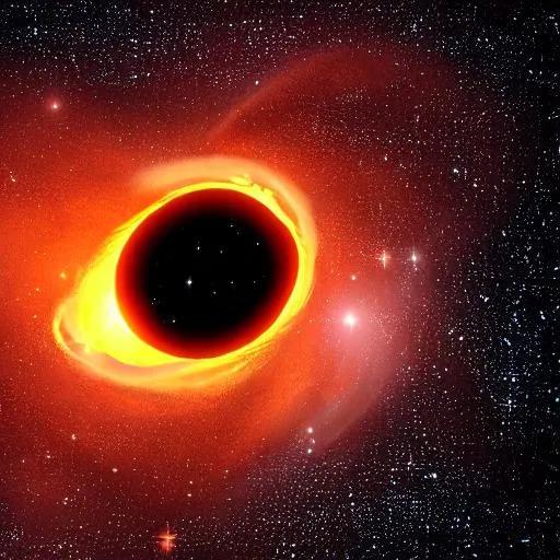 Prompt: Black hole eat a star