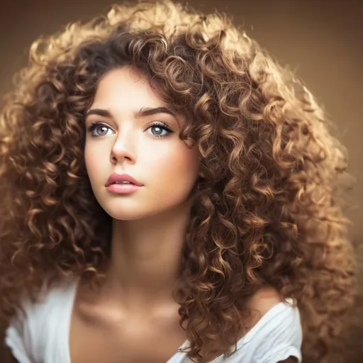 Prompt: Beautiful curly hair girl 
