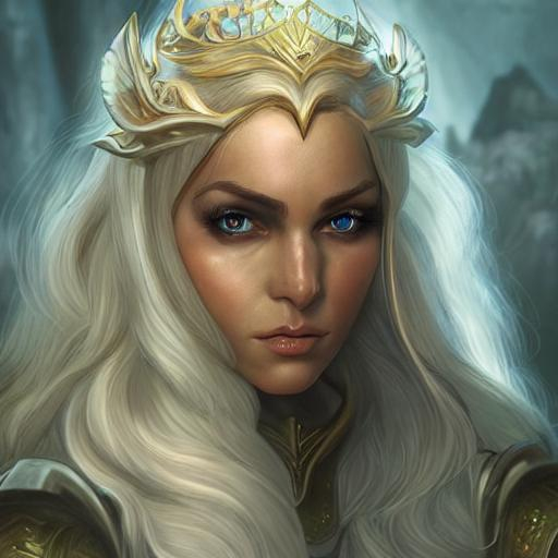 elven queen, Head and dhoulders , beautiful eyes cha... | OpenArt
