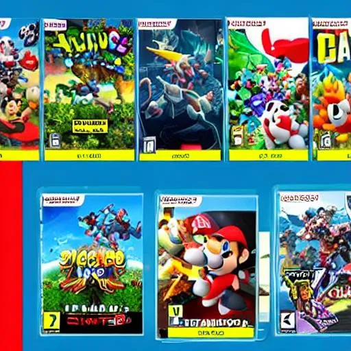 nintendo switch games OpenArt